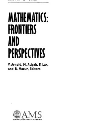 خرید و دانلود نسخه کامل کتاب Mathematics: Frontiers and perspectives