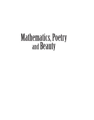 خرید و دانلود نسخه کامل کتاب Mathematics, Poetry and Beauty