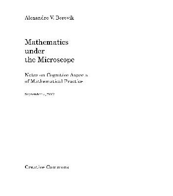 خرید و دانلود نسخه کامل کتاب Mathematics under the Microscope