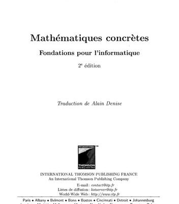 خرید و دانلود نسخه کامل کتاب Mathématiques concrètes