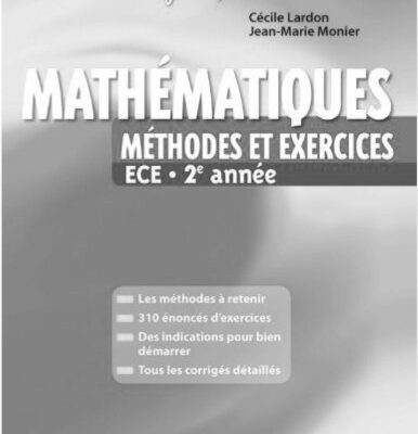 خرید و دانلود نسخه کامل کتاب Mathématiques – Méthodes et Exercices ECE 2e année