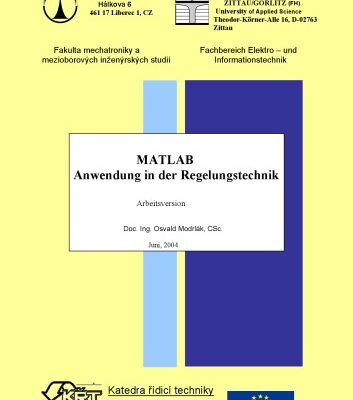 خرید و دانلود نسخه کامل کتاب MATLAB Anwendung in der Regelungstechnik