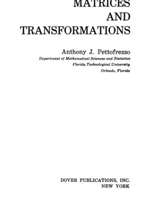خرید و دانلود نسخه کامل کتاب Matrices and Transformations