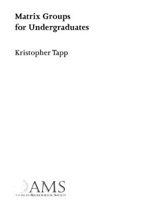 خرید و دانلود نسخه کامل کتاب Matrix Groups for Undergraduates