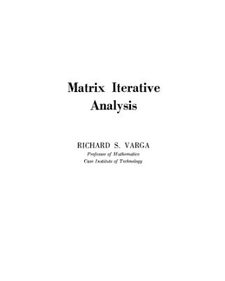 خرید و دانلود نسخه کامل کتاب Matrix Iterative Analysis