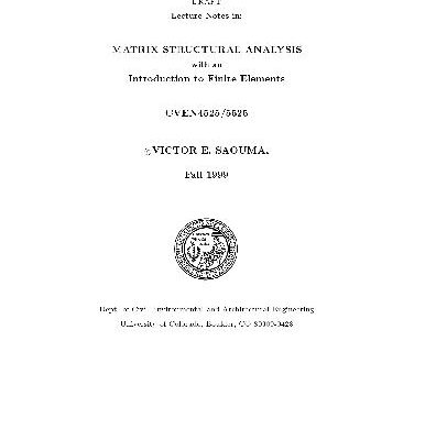 خرید و دانلود نسخه کامل کتاب Matrix structural analysis and introduction to finite elements