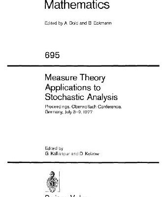 خرید و دانلود نسخه کامل کتاب Measure Theory Applications to Stochastic Analysis