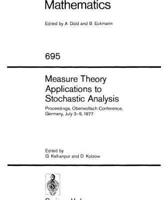 خرید و دانلود نسخه کامل کتاب Measure Theory Applications to Stochastic Analysis