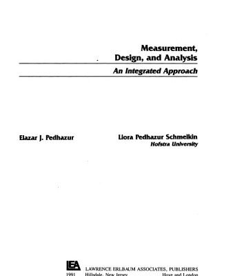 خرید و دانلود نسخه کامل کتاب Measurement, Design, and Analysis: An Integrated Approach