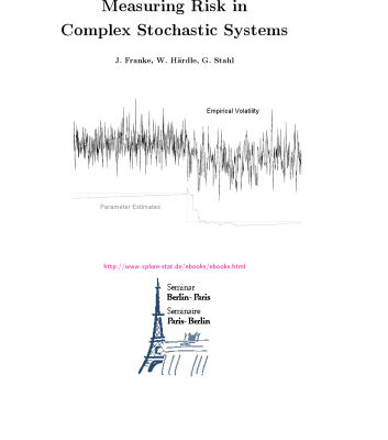 خرید و دانلود نسخه کامل کتاب Measuring Risk in Complex Stochastic System
