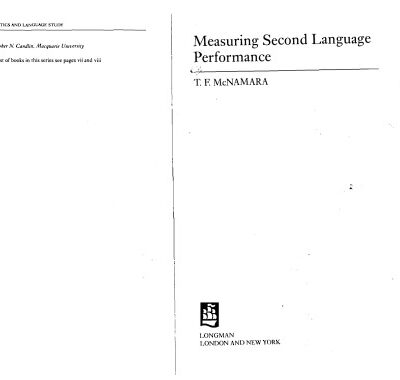 خرید و دانلود نسخه کامل کتاب Measuring Second Language Performance (Applied Linguistics and Language Study)