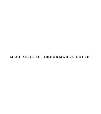 خرید و دانلود نسخه کامل کتاب Mechanics of Deformable Bodies: Lectures on Theoretical Physics