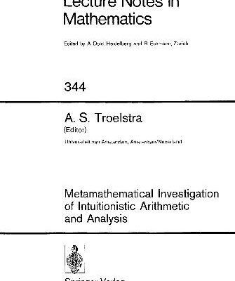 خرید و دانلود نسخه کامل کتاب Metamathematical Investigation Of Intuitionistic Arithmetic And Analysis