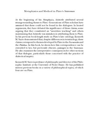 خرید و دانلود نسخه کامل کتاب Metaphysics and Method in Plato’s Statesman