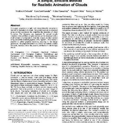 خرید و دانلود نسخه کامل کتاب Method for animation of clouds