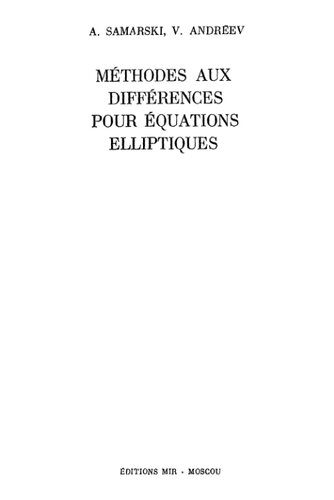 خرید و دانلود نسخه کامل کتاب Méthodes aux différences pour équations elliptiques_689acbba1d068.jpeg خرید و دانلود نسخه کامل کتاب Méthodes aux différences pour équations elliptiques