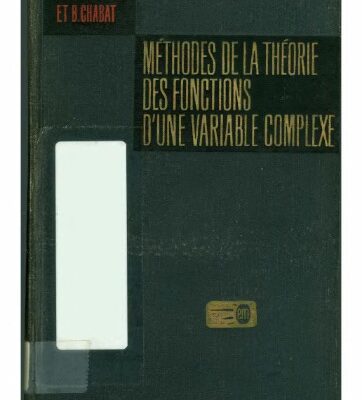خرید و دانلود نسخه کامل کتاب Méthodes de la Théorie des Fonctions d’une Variable Complexe