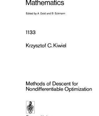 خرید و دانلود نسخه کامل کتاب Methods of Descent for Nondifferentiable Optimization