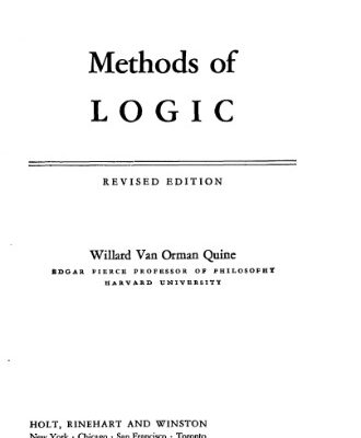 خرید و دانلود نسخه کامل کتاب Methods of Logic
