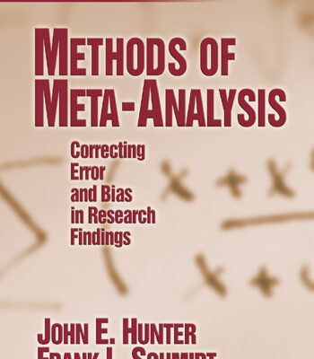 خرید و دانلود نسخه کامل کتاب Methods of Meta-Analysis: Correcting Error and Bias in Research Findings