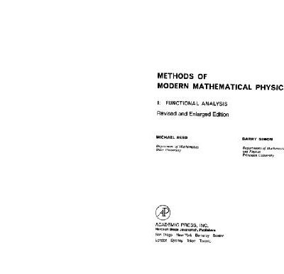 خرید و دانلود نسخه کامل کتاب Methods of modern mathematical physics