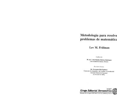 خرید و دانلود نسخه کامل کتاب Metodología para resolver problemas de matemáticas