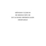 خرید و دانلود نسخه کامل کتاب Metodos clasicos de resolucion de ecuaciones diferenciales ordinarias