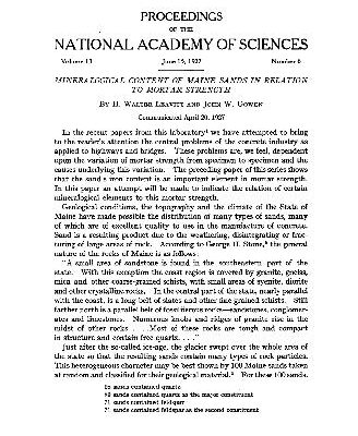 خرید و دانلود نسخه کامل کتاب Mineralogical Content of Maine Sands in Relation to Mortar Strength