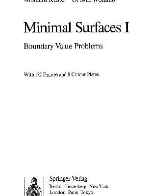 خرید و دانلود نسخه کامل کتاب Minimal Surfaces II: Boundary Regularity (Grundlehren Der Mathematischen Wissenschaften)