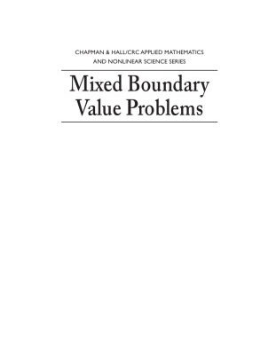 خرید و دانلود نسخه کامل کتاب Mixed boundary value problems