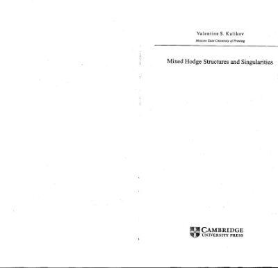 خرید و دانلود نسخه کامل کتاب Mixed Hodge structures and singularities