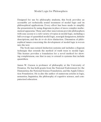 خرید و دانلود نسخه کامل کتاب Modal Logic for Philosophers