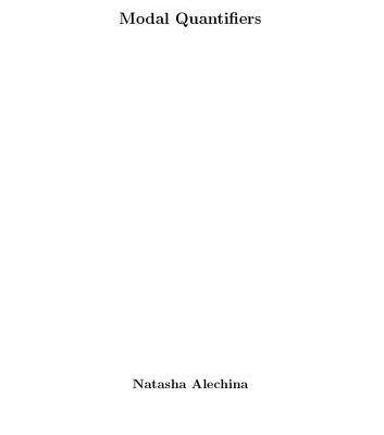 خرید و دانلود نسخه کامل کتاب Modal Quantifiers [PhD Thesis]