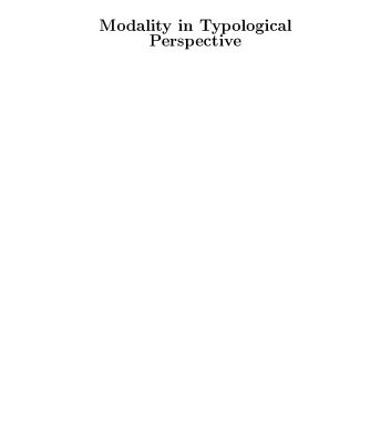 خرید و دانلود نسخه کامل کتاب Modality in typological perspective