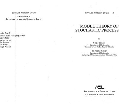 خرید و دانلود نسخه کامل کتاب Model Theory of Stochastic Processes
