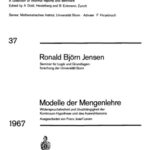 خرید و دانلود نسخه کامل کتاب Modelle der Mengenlehre: Widerspruchsfreiheit und Unabhängigkeit der Kontinuum-Hypothese und des Auswahlaxioms