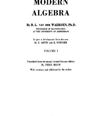 خرید و دانلود نسخه کامل کتاب Modern Algebra I