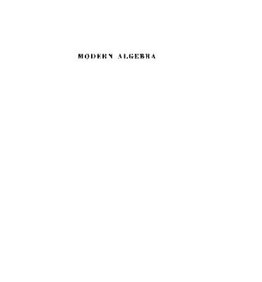 خرید و دانلود نسخه کامل کتاب Modern Algebra