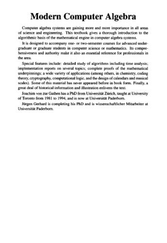 خرید و دانلود نسخه کامل کتاب Modern computer algebra_68b49a3dbe549.jpeg خرید و دانلود نسخه کامل کتاب Modern computer algebra