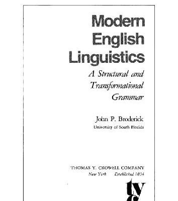 خرید و دانلود نسخه کامل کتاب Modern English linguistics: a structural and transformational grammar