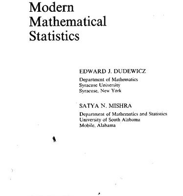 خرید و دانلود نسخه کامل کتاب Modern Mathematical Statistics