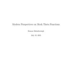 خرید و دانلود نسخه کامل کتاب Modern Perspectives on Mock Theta Functions