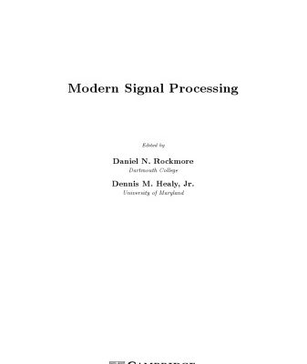 خرید و دانلود نسخه کامل کتاب Modern signal processing