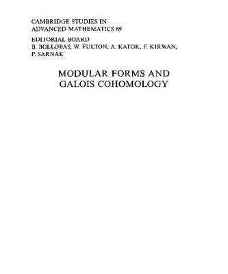 خرید و دانلود نسخه کامل کتاب Modular Forms and Galois Cohomology