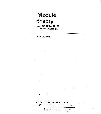 خرید و دانلود نسخه کامل کتاب Module theory: an approach to linear algebra