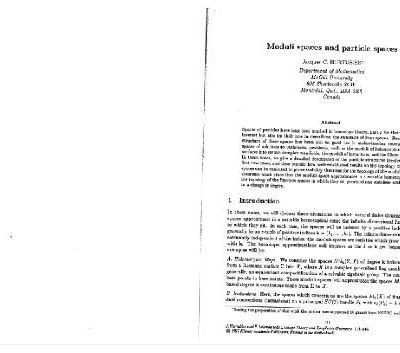 خرید و دانلود نسخه کامل کتاب Moduli spaces and particle spaces