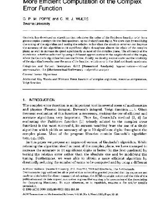خرید و دانلود نسخه کامل کتاب More efficient computation of the erfc