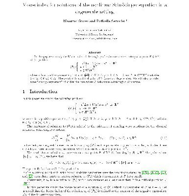 خرید و دانلود نسخه کامل کتاب Morse index for solutions of the nonlinear Schrodinger equation in a degenerate setting