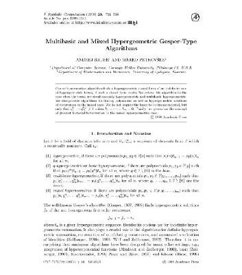 خرید و دانلود نسخه کامل کتاب Multibase Gosper-type algorithms. JSC 1999