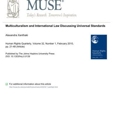 خرید و دانلود نسخه کامل کتاب Multiculturalism and International Law: Discussing Universal Standards